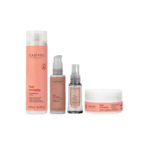 Cadiveu Kit Hair Remedy Shampoo Máscara Leave-in Óleo