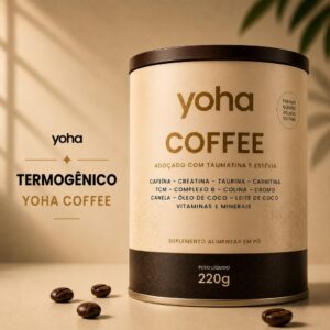 Café Termogênico com Creatina Cafeína Taurina Carnitina Tcm Yoha