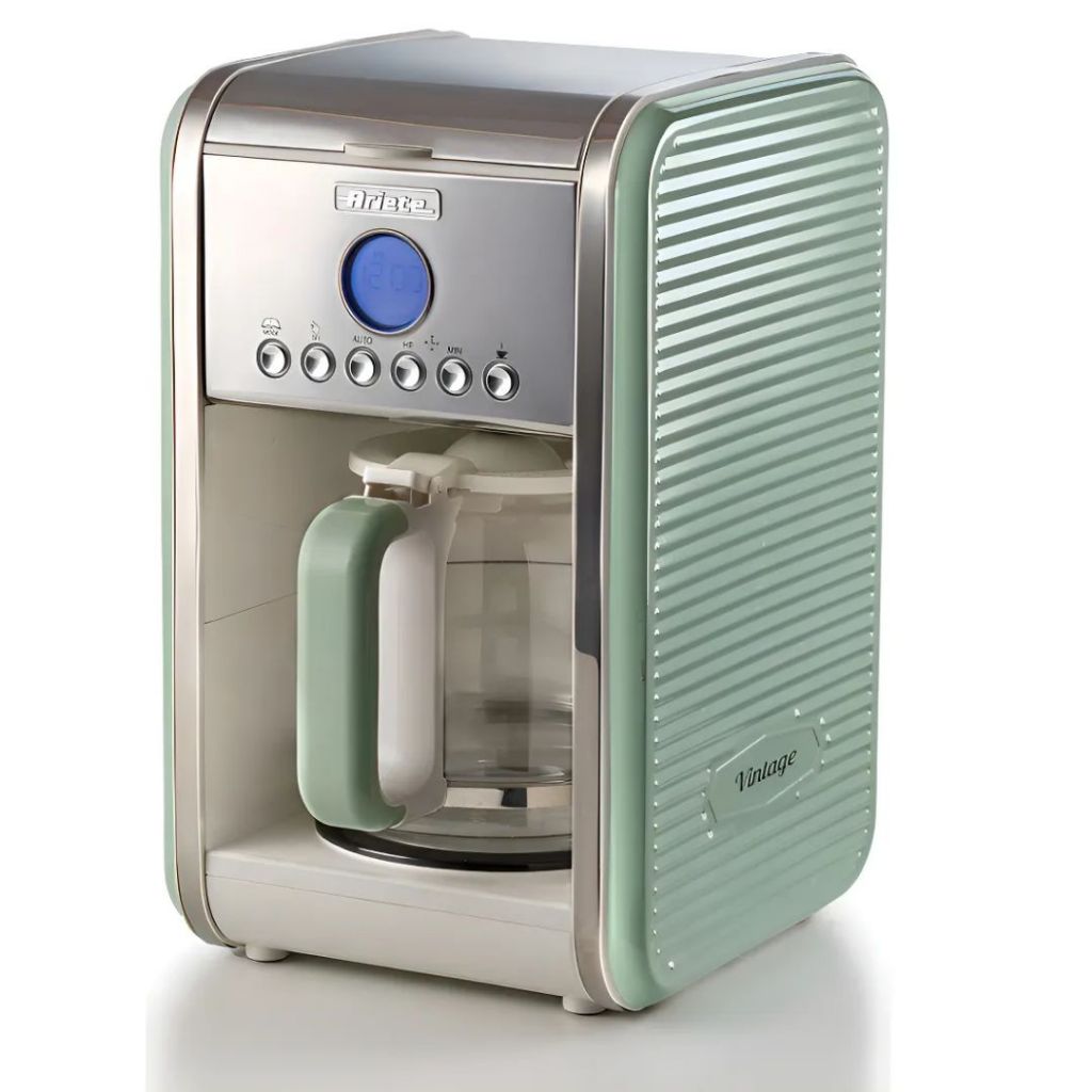 Cafeteira Ariete Vintage Verde Programável Com Filtro Verde 4 a 12
