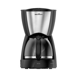Cafeteira Britânia BCF32A 30 Xícaras, Jarra de Vidro, Preto Inox