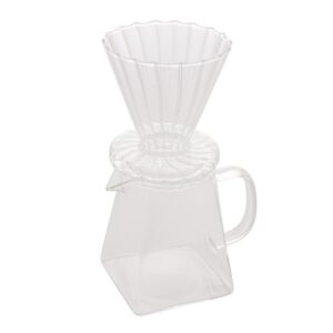Cafeteira de Vidro Borossilicato 500ml com Suporte para Filtro Wolff