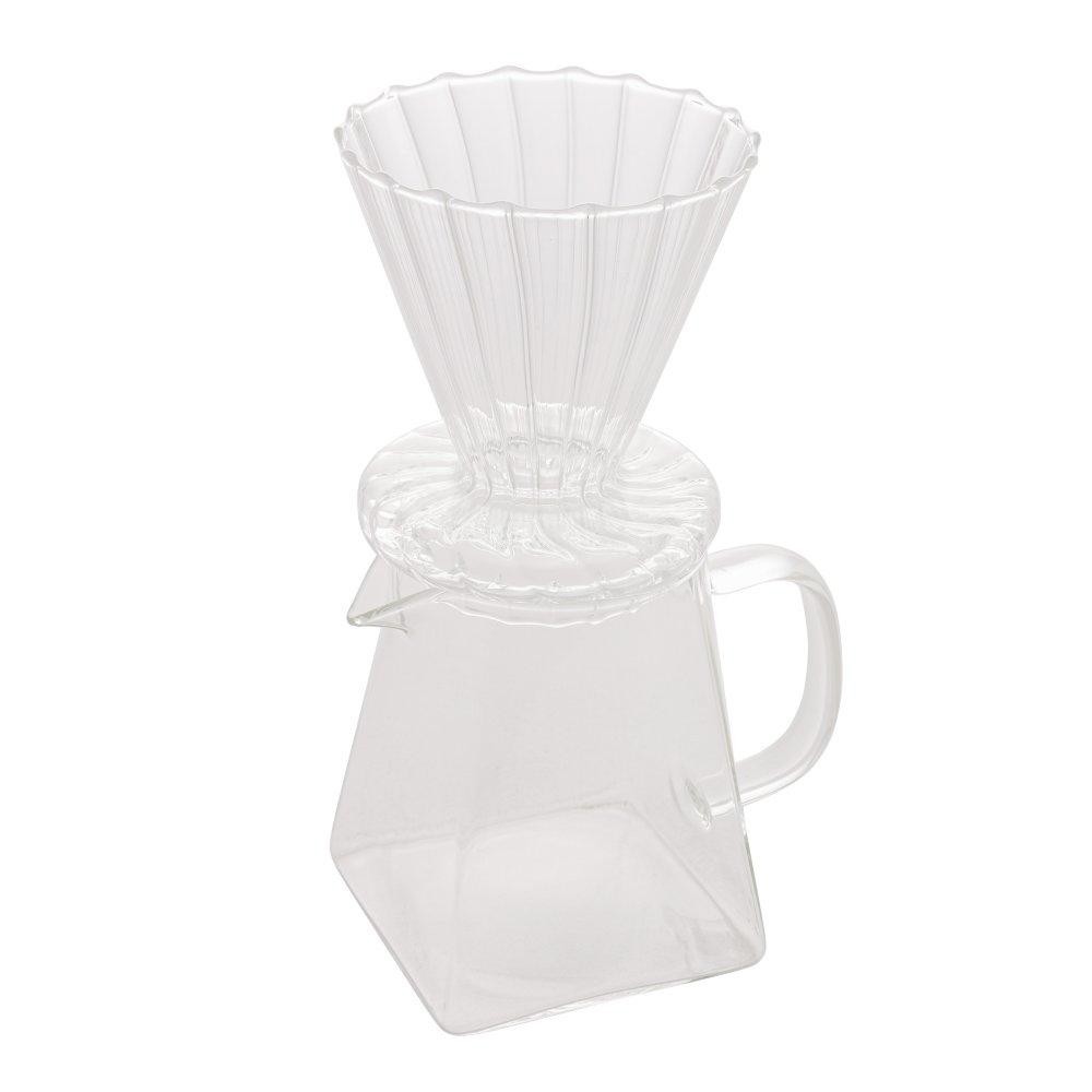 Cafeteira de Vidro Borossilicato 500ml com Suporte para Filtro Wolff