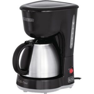 Cafeteira Elétrica 15 Xícaras Black Decker com Jarra Inox Preta e