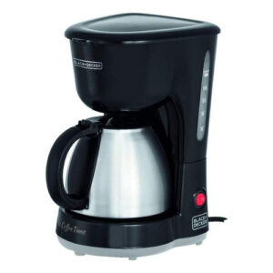 Cafeteira Elétrica 18 Xícaras Black Decker com Jarra Inox Preta e