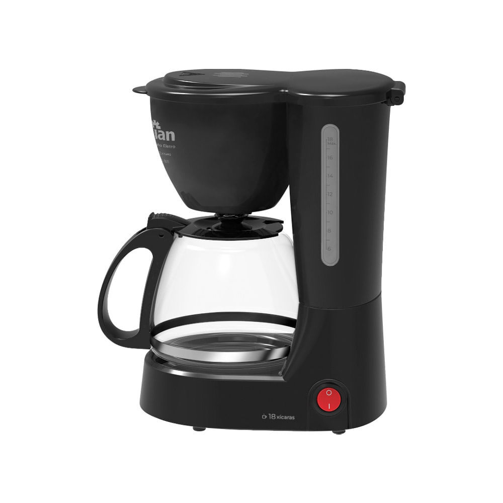 Cafeteira Elétrica 18 Xícaras Kian Preta 127V