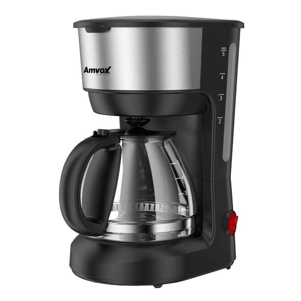 Cafeteira Elétrica Amvox 18 Xícaras Preta Inox — Eletroportáteis