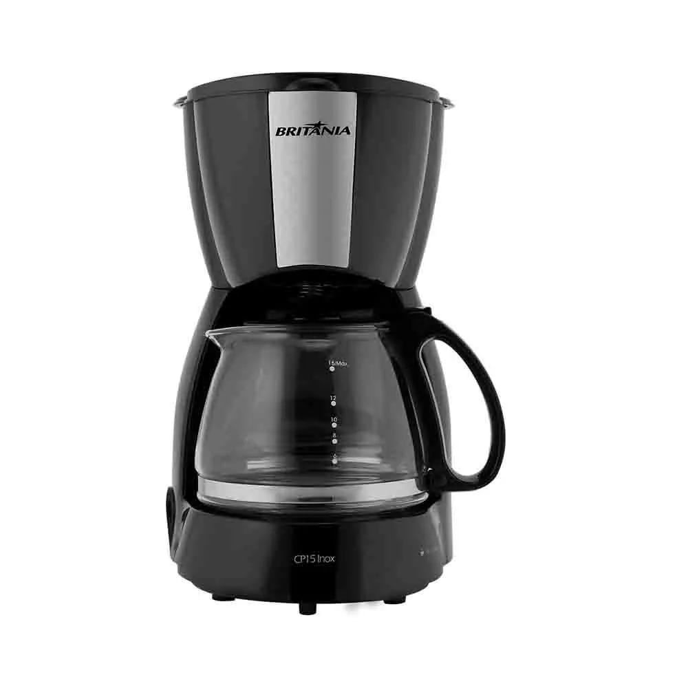 Cafeteira Elétrica Britânia 15 Xícaras Inox Preto 220V