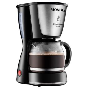 Cafeteira Elétrica Dolce Arome Mondial Preto e Inox 550W 18X