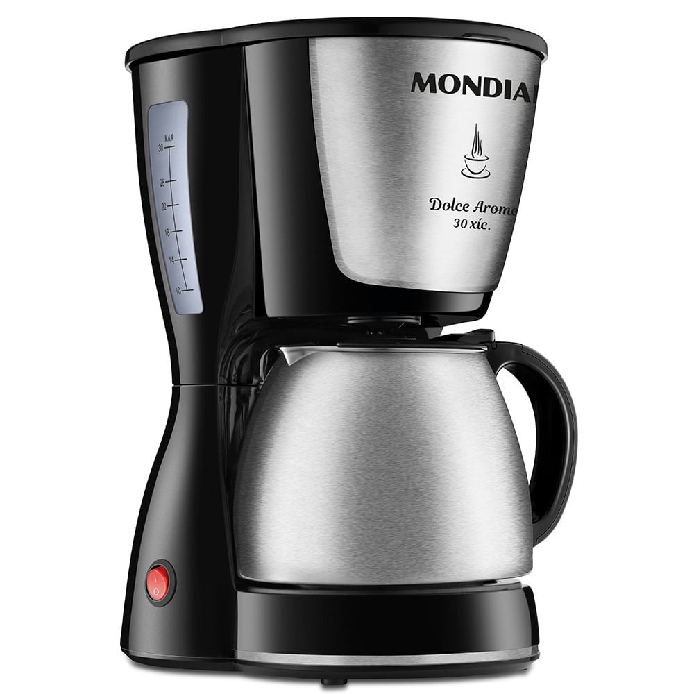 Cafeteira Elétrica Dolce Arome Mondial Preto e Inox 800W 30X — Eletroportáteis