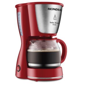 Cafeteira Elétrica Dolce Arome Mondial Vermelho e Inox 550W 18X