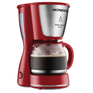 Cafeteira Elétrica Dolce Arome Mondial Vermelho e Inox 550W 18X