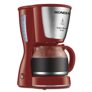 Cafeteira Elétrica Dolce Arome Mondial Vermelho e Inox 800W