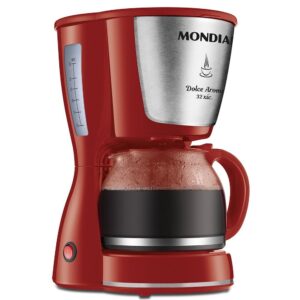 Cafeteira Elétrica Dolce Arome Mondial Vermelho e Inox 800W