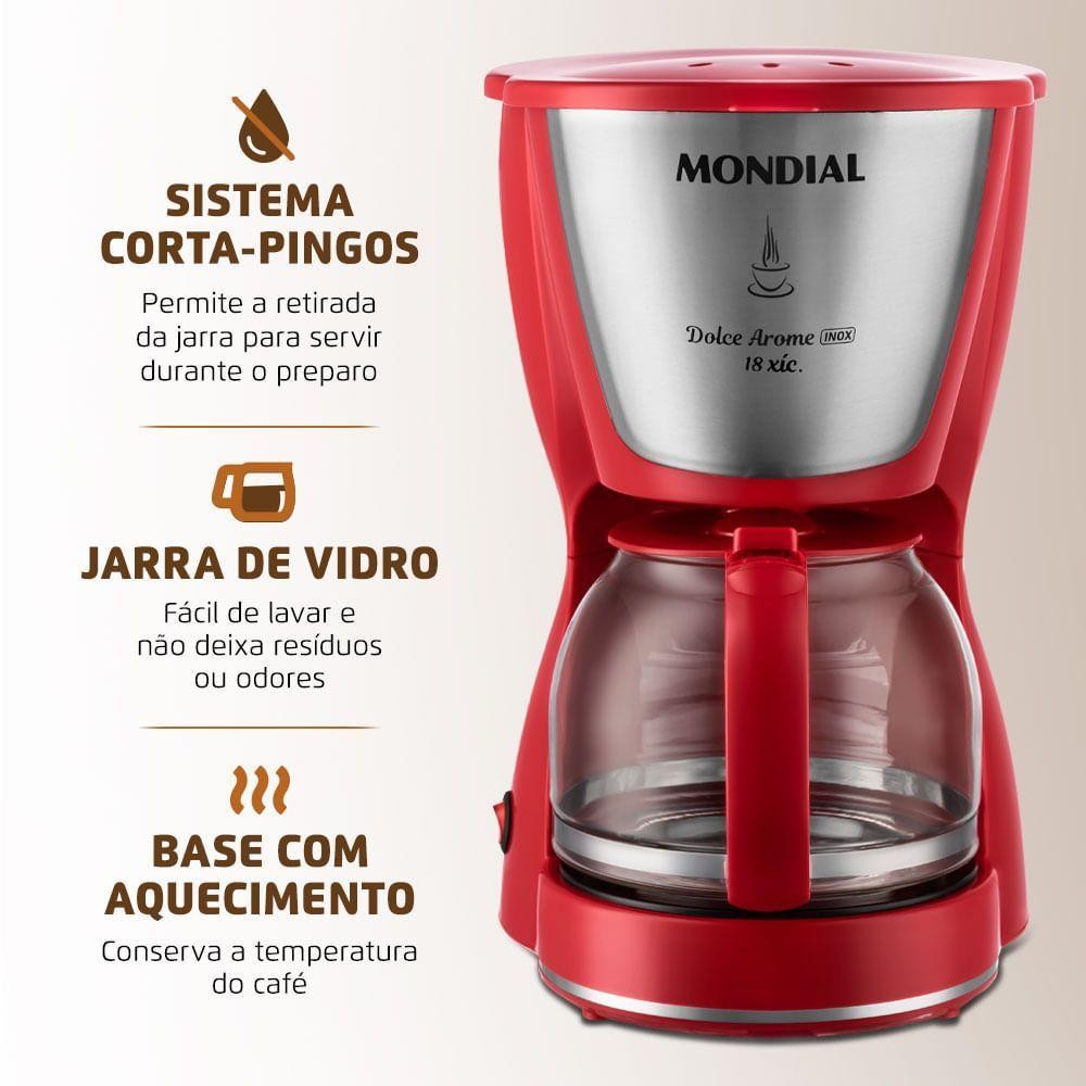 Cafeteira Elétrica Mondial Dolce Arome C-35-18x Cafeteira C-35-18x — Eletroportáteis