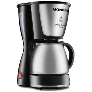 Cafeteira Elétrica Mondial Dolce Arome Preto Inox 550W 220V JI 15X