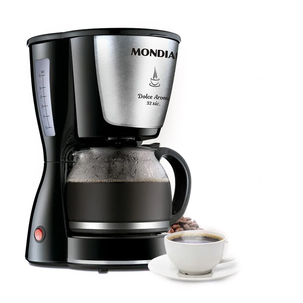Cafeteira Elétrica Mondial Inox 800W 32X 110V — Eletroportáteis