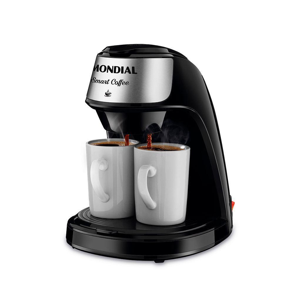 Cafeteira Elétrica Mondial Smart Coffe com Filtro Permanente Preto — Eletroportáteis