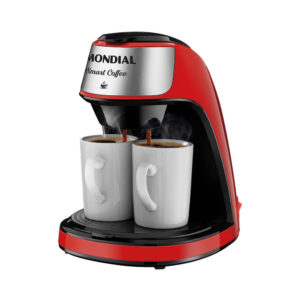 Cafeteira Elétrica Mondial Smart Coffee com 2 Xícaras Vermelha 127V