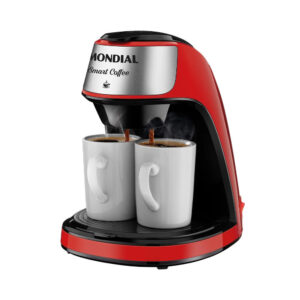 Cafeteira Elétrica Mondial Smart Coffee com 2 Xícaras Vermelha 220V