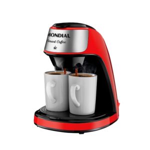 Cafeteira Elétrica Mondial Vermelho e Inox 500W
