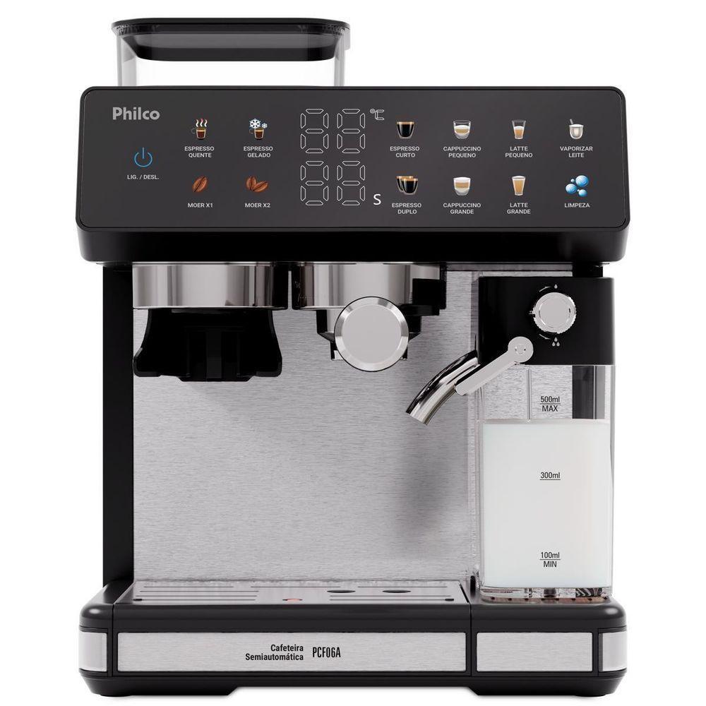 Cafeteira Expresso Philco PCF06A Inox 20 Bar 10 Funções 1350W 220V