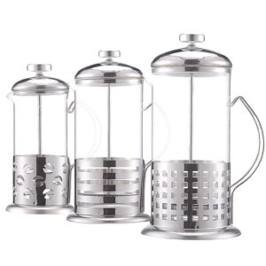 Cafeteira Prensa Francesa Gourmet Em Vidro E Aço Inox 350ml Café