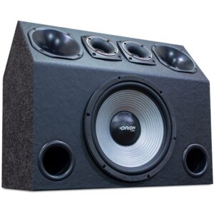 Caixa Carro Som Automotivo Trio Sub 12 Pol 200w rms Driver Corneta