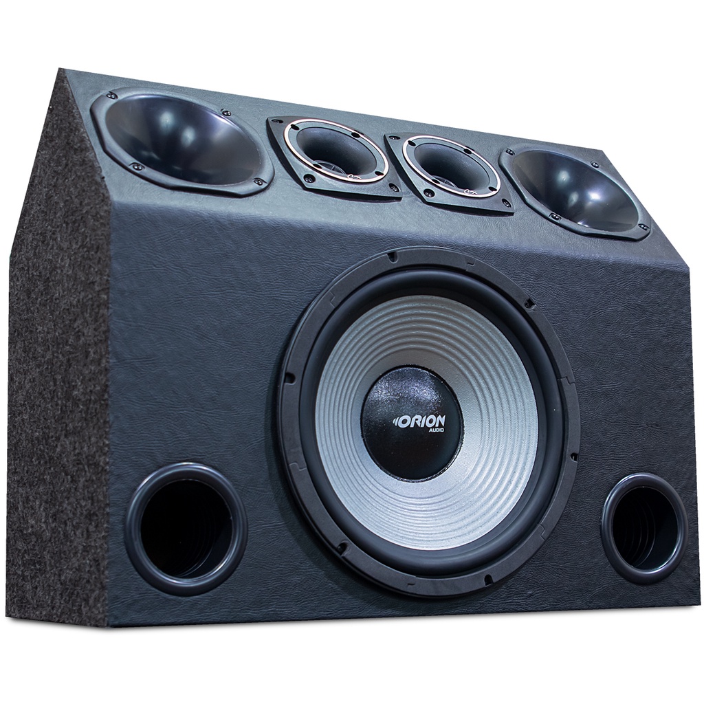 Caixa Carro Som Automotivo Trio Sub 12 Pol 200w rms Driver Corneta