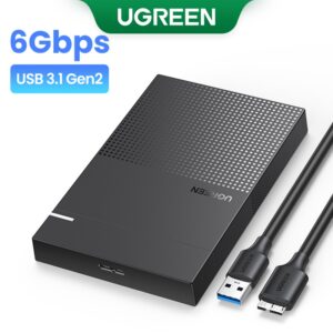 Caixa De Disco Rígido Ugreen De 2,5 USB 3.0 Para Sata Iii SSD — Informática