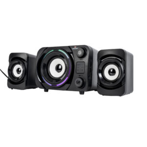 Caixa de Som Bluetooth 2.1 Subwoofer RGB 18W USB Aux FM Grasep BT — Áudio e Fones