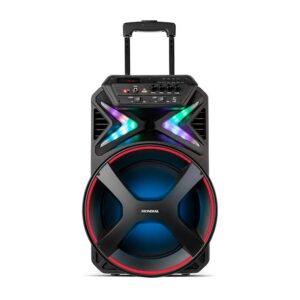 Caixa de Som Bluetooth Amplificada Bivolt 400W Rms Preta Vermelha