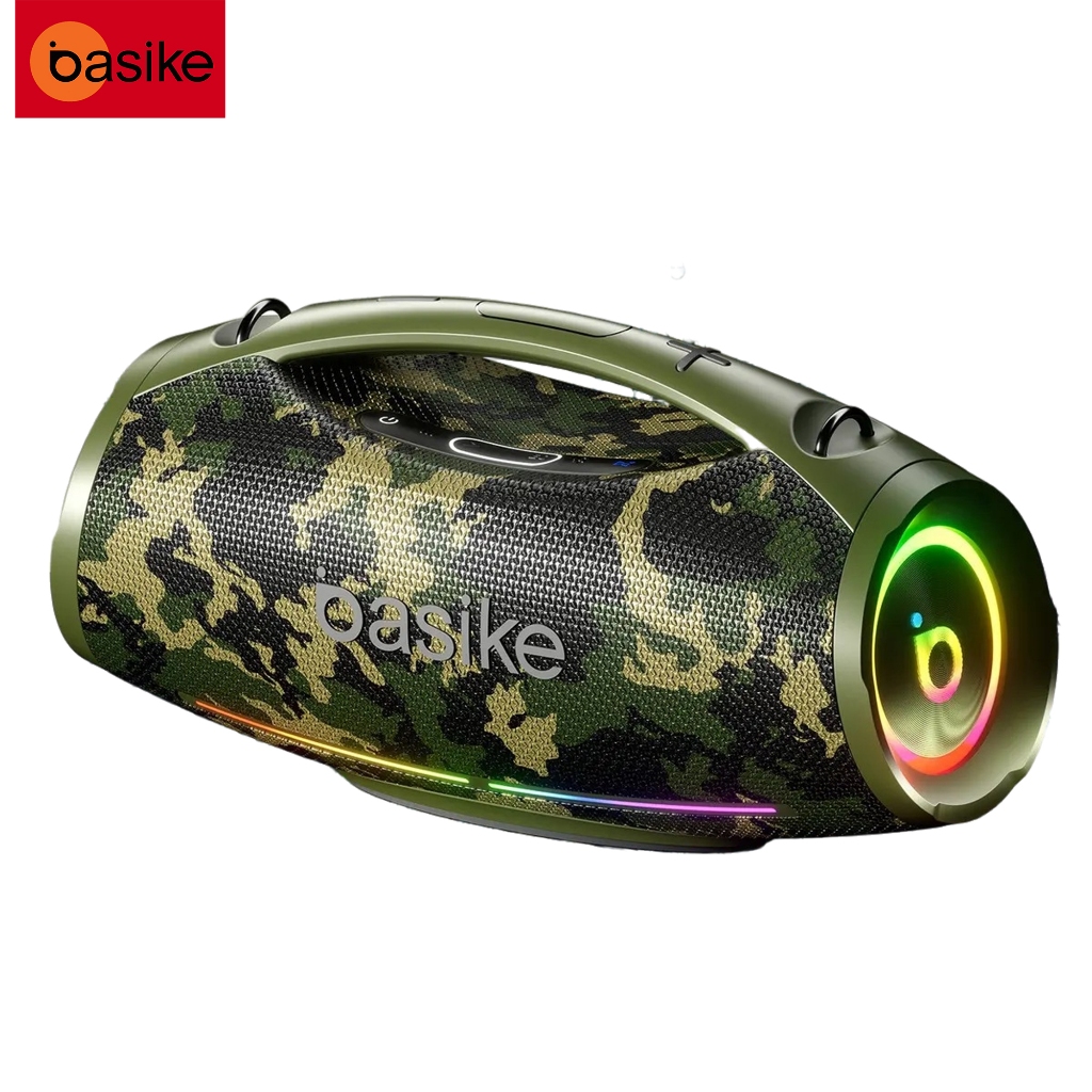Caixa de Som Bluetooth Basike 200W Boombox 30mAh IPX6 À Prova D'água — Áudio e Fones