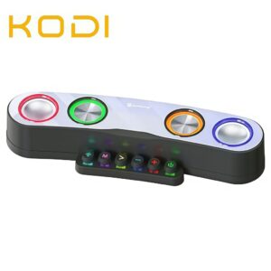 Caixa de Som Bluetooth Gamer Soundbar Alta Iluminação Led Rgb para