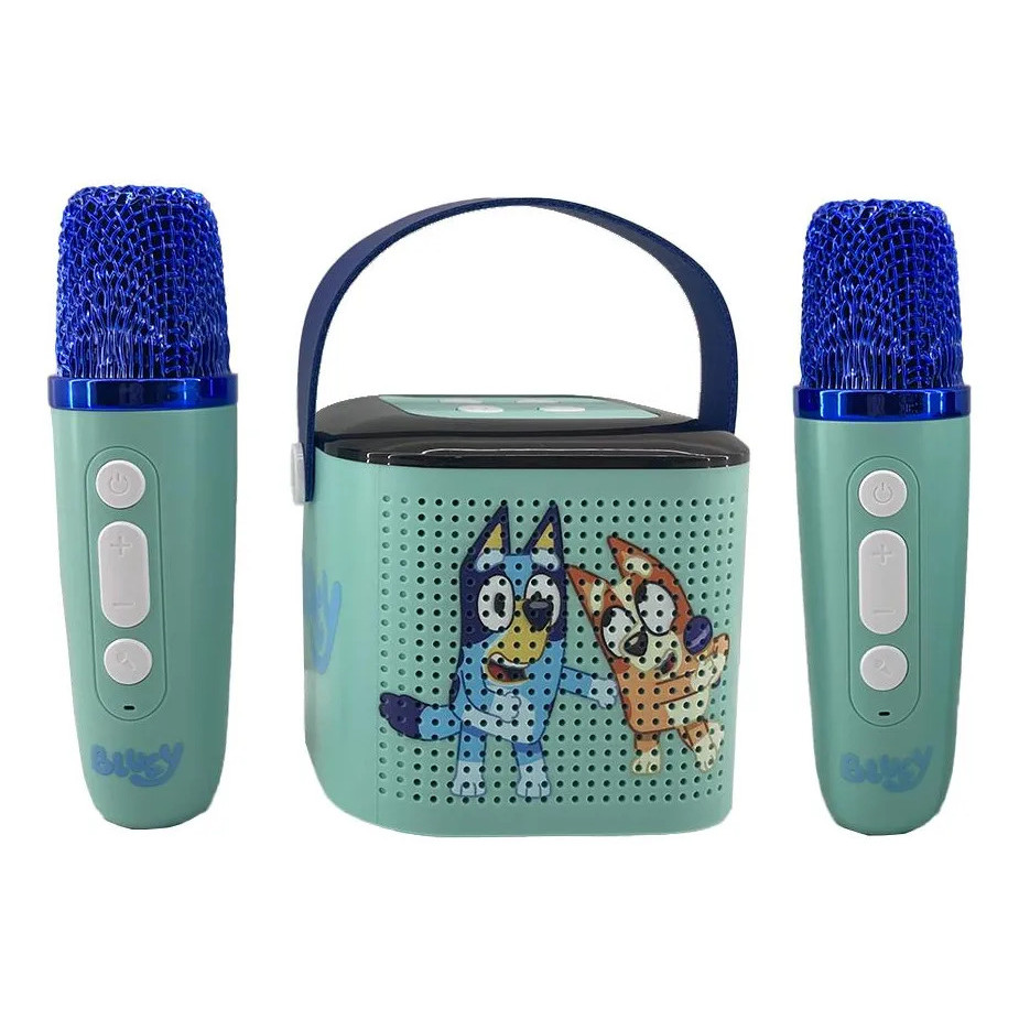Caixa De Som Bluetooth Karaokê Infantil Bluey — Áudio e Fones