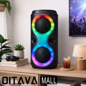 Caixa De Som Bluetooth Multimídia Led Rgb Usb Fm Tws 50w Cor Cs-29
