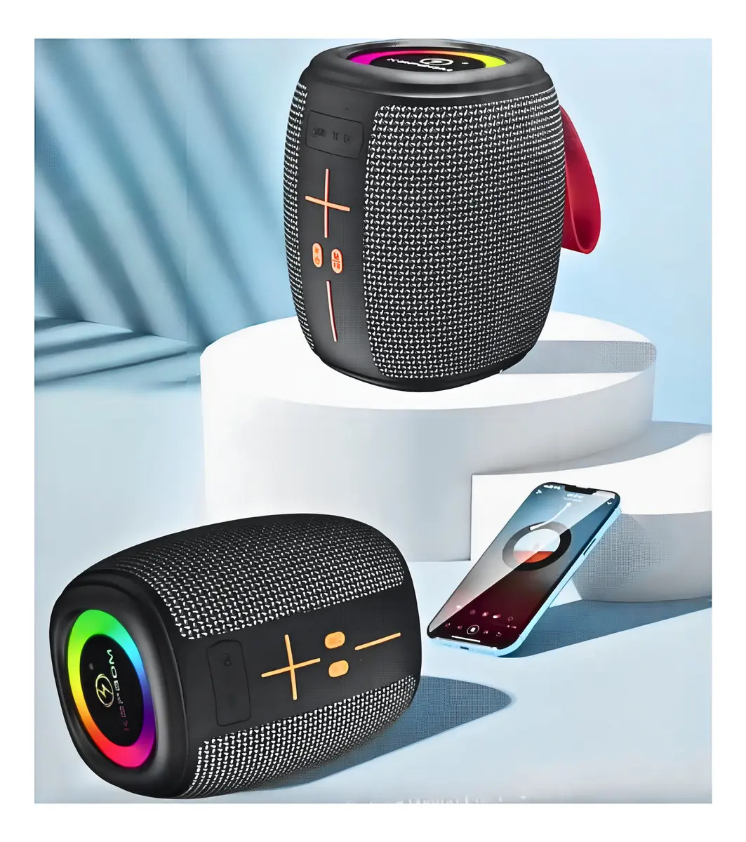 Caixa de Som Bluetooth Portátil 50w Led Tws Kapbom — Áudio e Fones