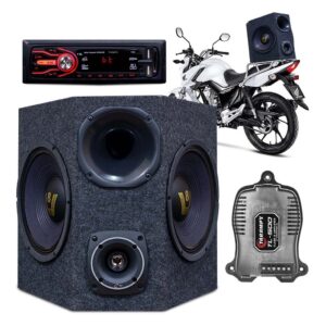 Caixa de Som Moto Volante Propaganda Politico Radio Bluetooth usb