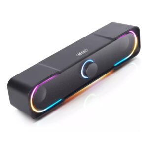 Caixa De Som Para Pc Notebook Tipo Soundbar Rgb Gamer P2 Usb — Áudio e Fones