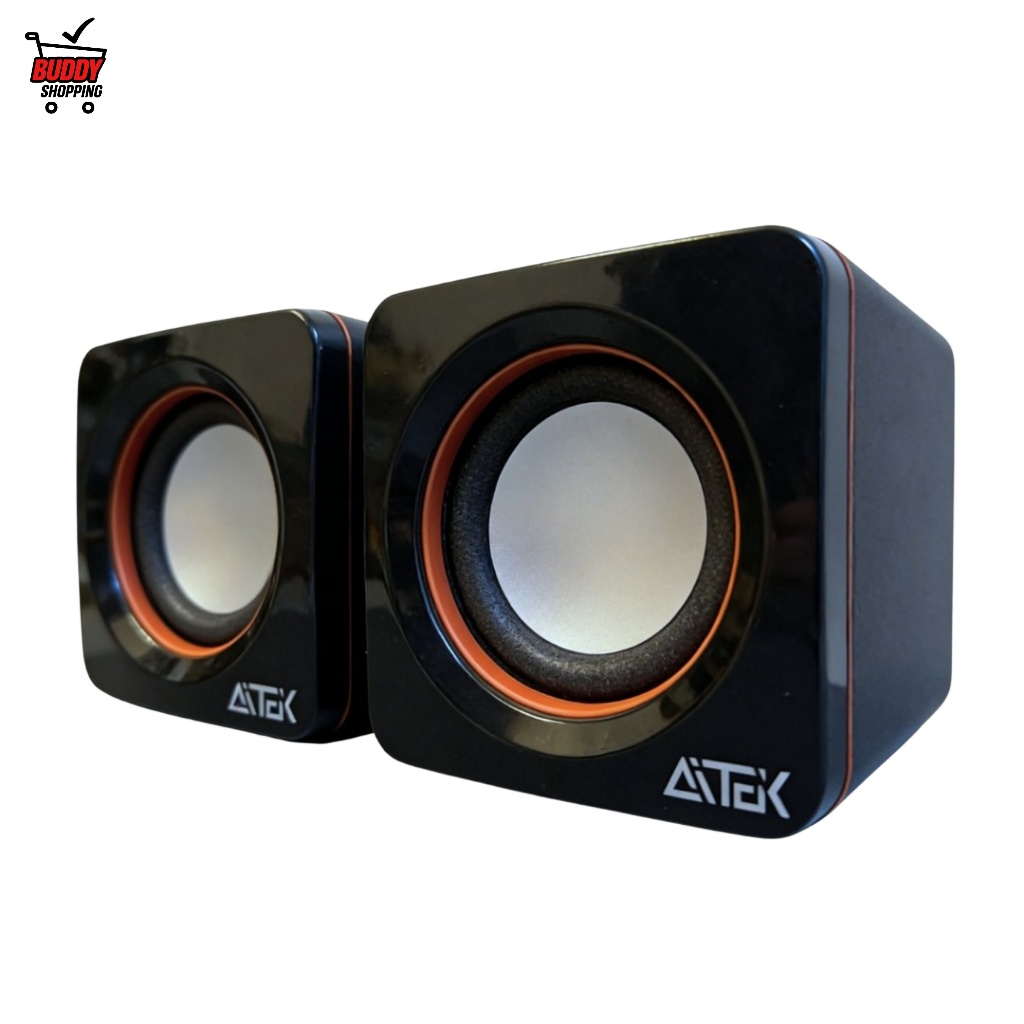 Caixa de Som para PC Notebook USB 6W Som Surround 360° Nítido Aitek