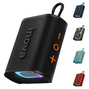 Caixa De Som Portatil 20W, Inova Caixa de Som pequena com Radio FM E