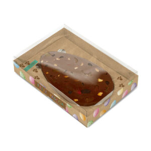 Caixa Embalagem Ovo Tablete Páscoa 250g Kraft Rainbow 6 Unid Cromus