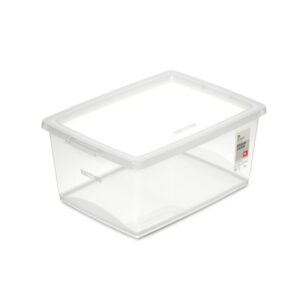 Caixa organizadora box alta cristal 15L Ordene
