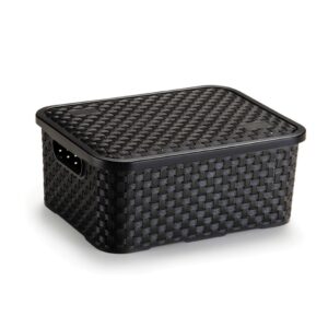 Caixa Organizadora Eco Rattan com Tampa 4L Organização Decorativa