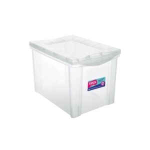 Caixa Organizadora Plástica Alta Cristal 30L Ordene