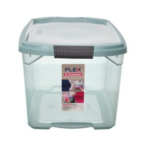 Caixa Organizadora Plástica Verde 29L Flex Sanremo