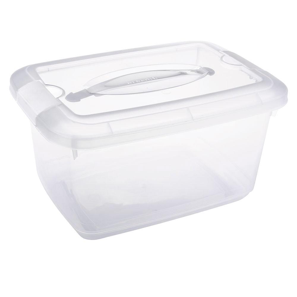 Caixa Organizadora Plasútil Box Vision 5,2 Litros, com Travas