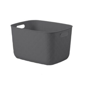 Caixa Organizadora Puffer 19 L Cinza Chumbo Coza