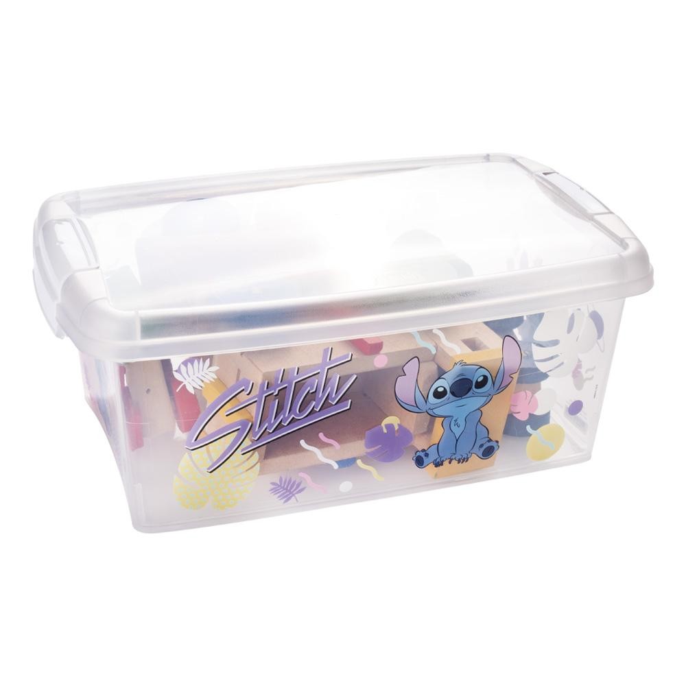 Caixa Stitch com Travas Organizadora Multiuso 3,4 L Plasútil