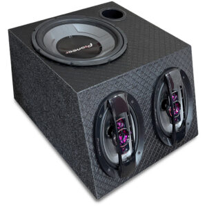 Caixa Trio Completa para Som Automotivo com Subwoofer 12″ Pioneer Par
