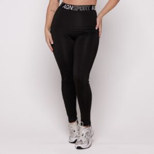 Calça Legging Academia Fitness Marinho Preto Cinza Mescla Cós Alto